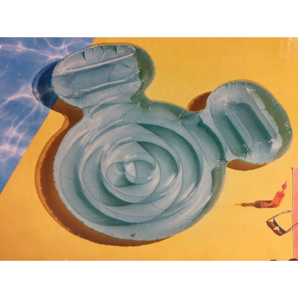Swimways Disney Mickey Mouse Ears Inflatable Swimming Pool Float River Raft